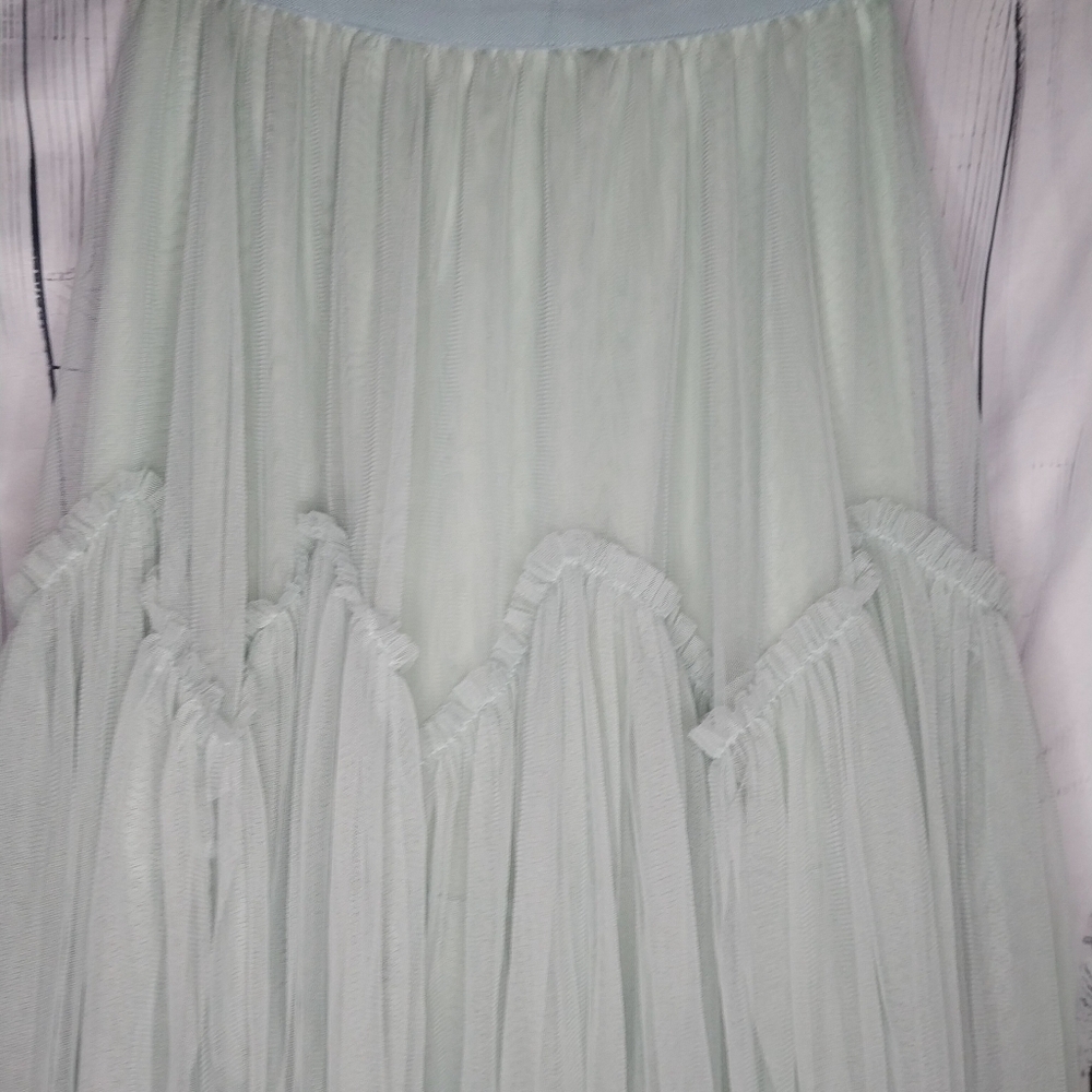 Mint Green Tulle Fairy Skirt - Picture 6 of 7